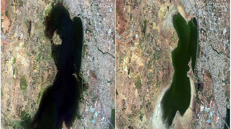 घटते जा रहे है शहरों के बीच मौजूद जलस्रोत. (फोटो-एपी)