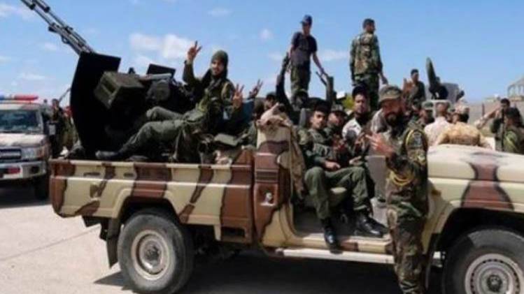 लीबिया नेशनल आर्मी के लड़ाके (फोटो-एएनआई)