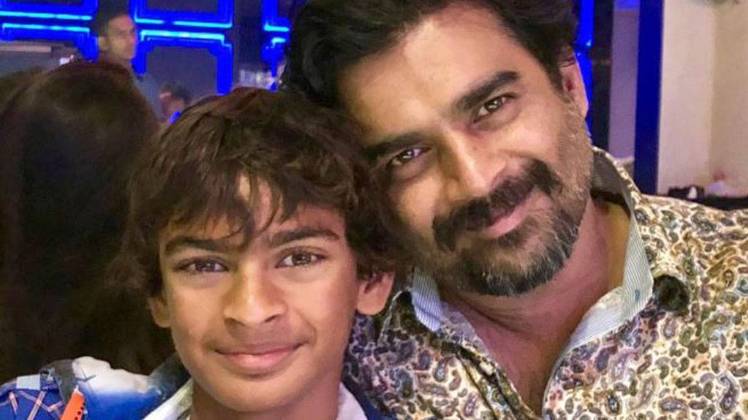 आर माधवन और उनके बेटे वेदांत