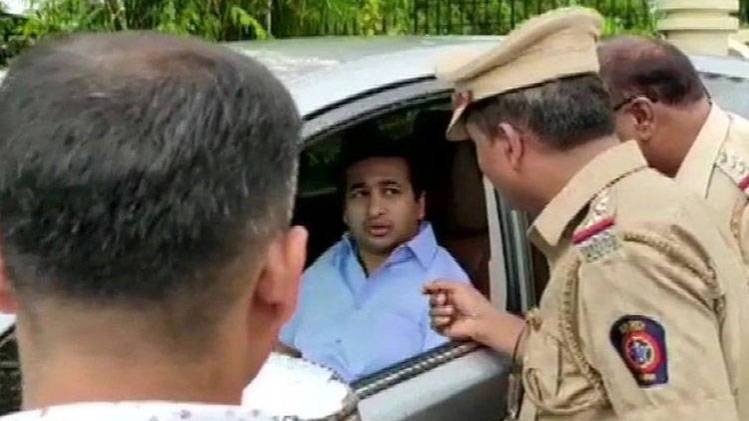 4 दिन की पुलिस रिमांड में नितेश राणे (फोटो-ANI)