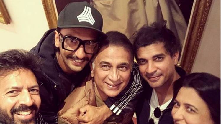 रणवीर सिंह, कबीर खान और सुनील गावस्कर