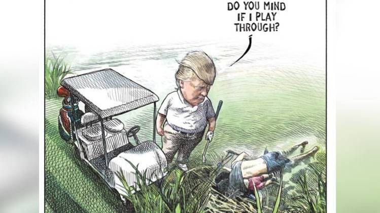 Donald Trump Cartoon (Photo: @deAdder)