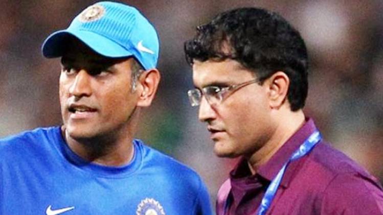 MS Dhoni and Sourav Ganguly