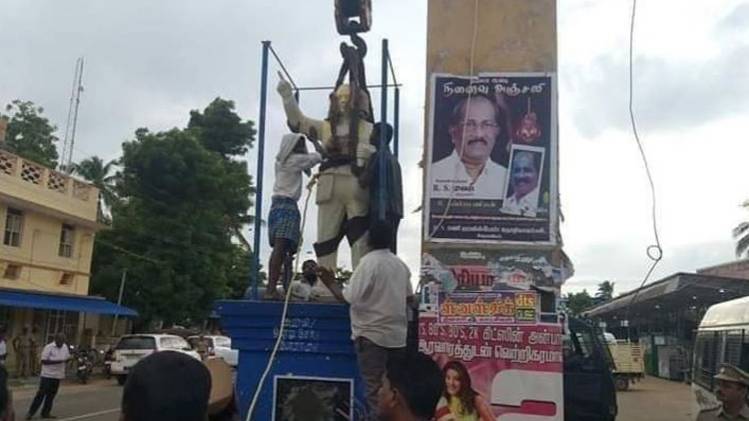 वेदारण्यम में बीआर अंबेडकर की नई मूर्ति लगाई गई (फोटो-लोकप्रिय)