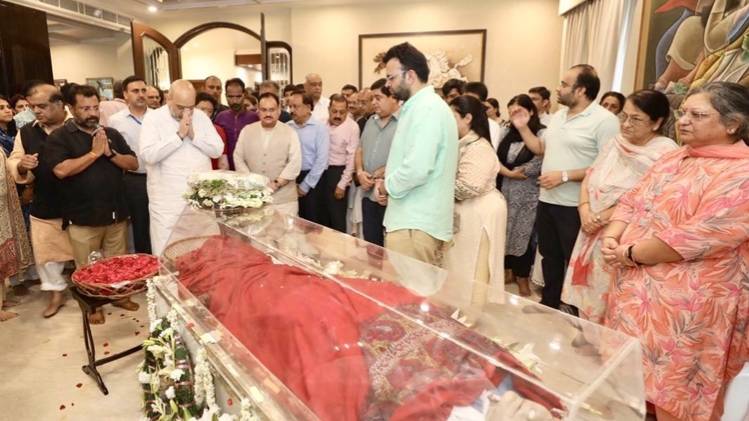 अरुण जेटली का पार्थिव शरीर (IANS)