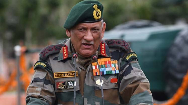सेना प्रमुख जनरल बिपिन रावत की फाइल फोटो (सोर्स-ANI)