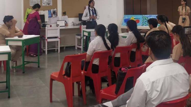 वसंत वैली स्कूल में  आयोजित हुई 9वीं आजतक हिंदी इंटरस्कूल वाद-विवाद प्रतियोगिता (Source: नयनिका सिंघल)