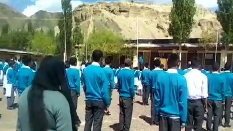 लद्दाख में शांतिपूर्ण तरीके से चल रहे स्कूल (तस्वीर-ANI)