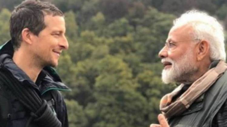 मैन वर्सेज वाइल्ड शो में बेयर ग्रिल्स के साथ PM मोदी (वाीडियो ग्रैब)