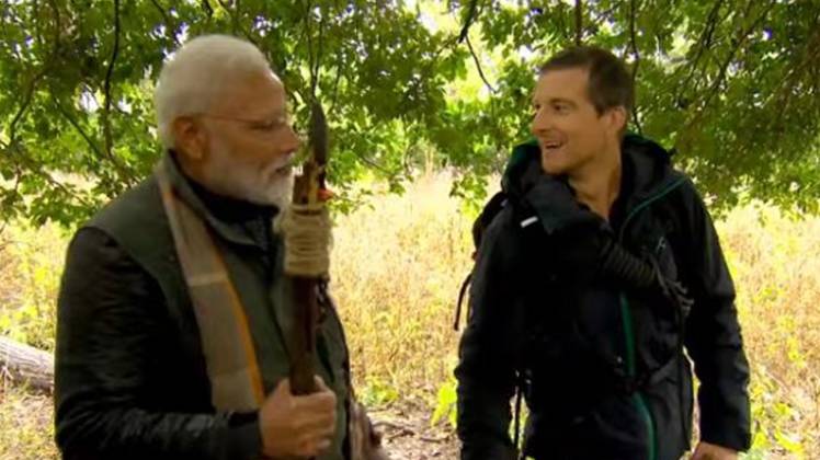 नरेंद्र मोदी संग बेयर ग्रिल्स