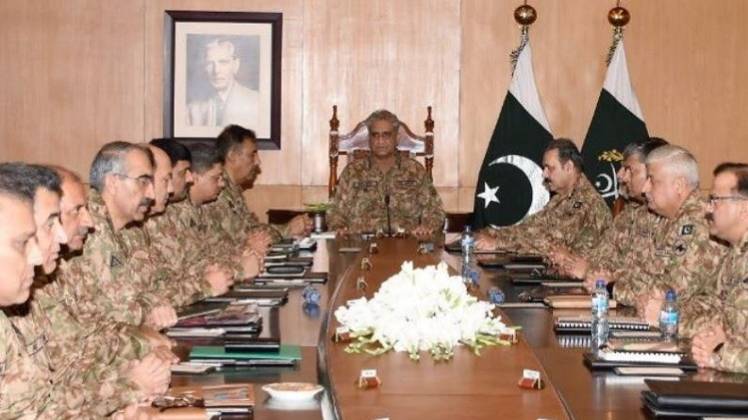 कश्मीर पर पाकिस्तानी सेना की महत्वपूर्ण बैठक (तस्वीर- ट्विटर)
