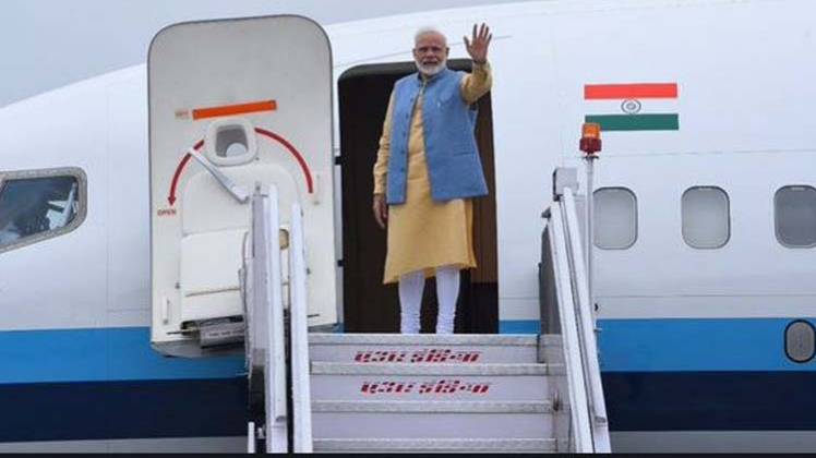 भूटान दौरे पर रवाना हुए प्रधानमंत्री नरेंद्र मोदी (तस्वीर-ANI)