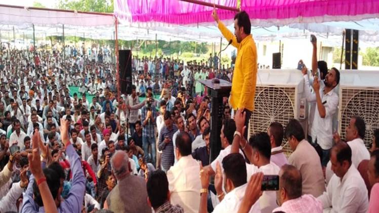 हनुमान बेनीवाल का महापड़ाव (Photo- शरत कुमार )