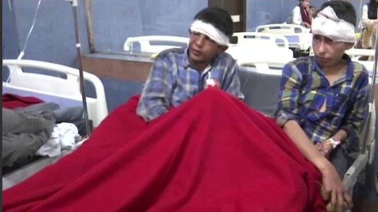 घायलों को अस्पताल में भर्ती कराया गया (फोटो-ANI)