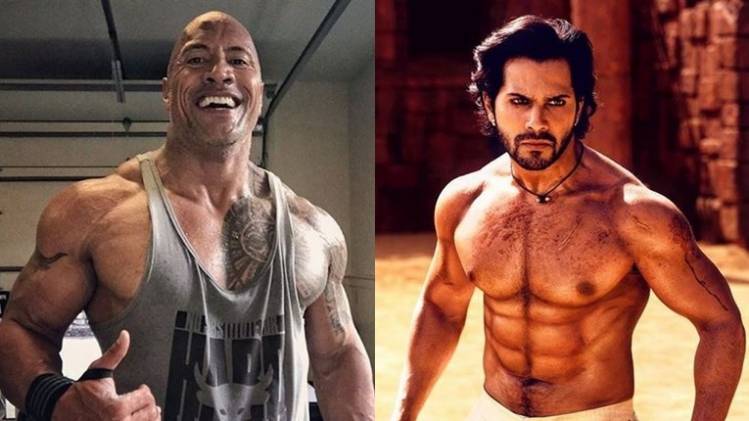 वरुण धवन और ड्वायन जॉनसन