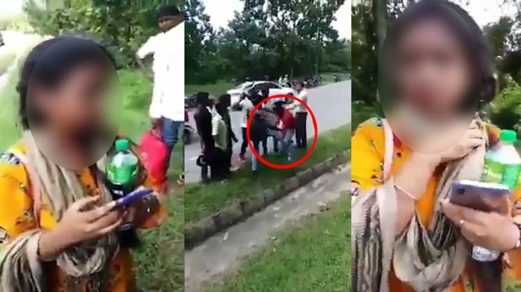 वायरल हो रहे वीडियो का स्क्रीनशॉट