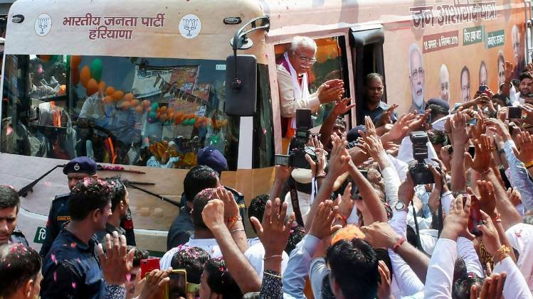 हरियाणा के मुख्यमंत्री मनोहर लाल खट्टर (फोटो- PTI)