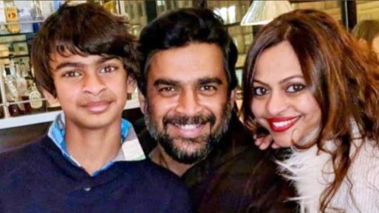 आर माधवन अपनी फैमिली के साथ