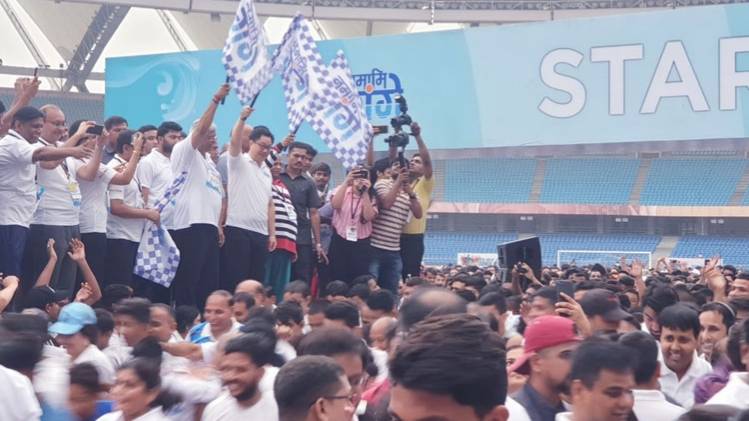 केंद्रीय खेल रिजिजू और जल शक्ति मंत्री गजेंद्र सिंह