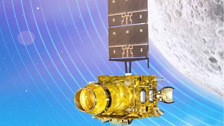 चांद की कक्षा में आमने-सामने आए भारत और चीन के ऑर्बिटर. (फोटो-इसरो)