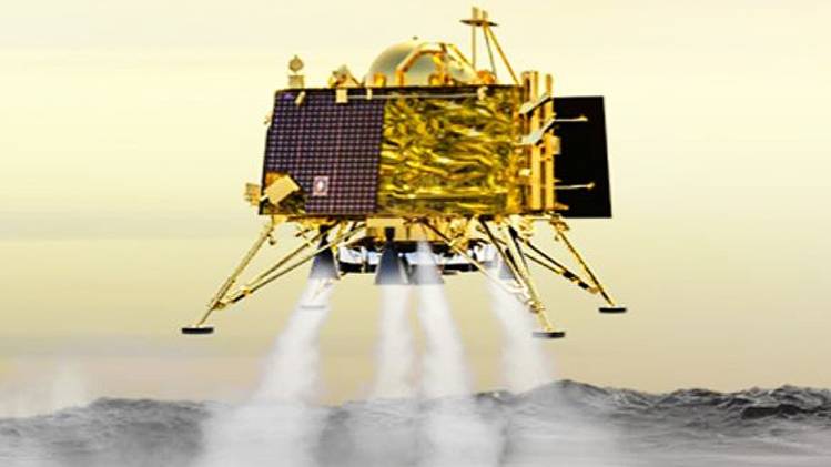 चांद की सतह ऐसे ही उतरना था विक्रम लैंडर को. (फोटो-इसरो)