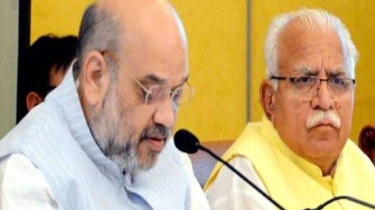 अमित शाह और मनोहर लाल खट्टर (फाइल फोटो)