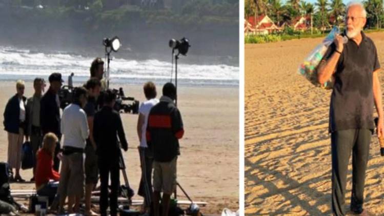 बीच सफाई वाली पीएम मोदी की तस्वीर के साथ छेड़छाड़ 