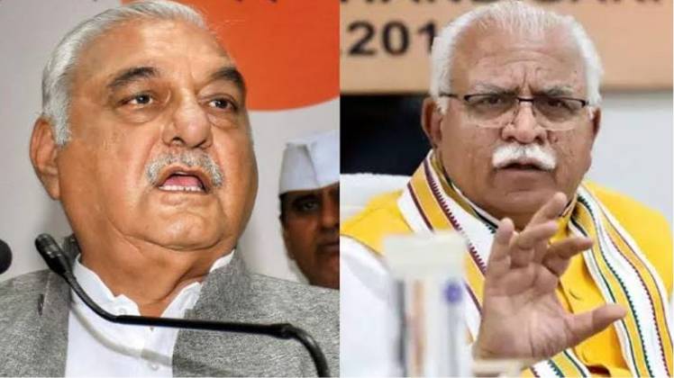 भूपेंद सिंह हुड्डा और मनोहर लाल खट्टर (फाइल फोटो)