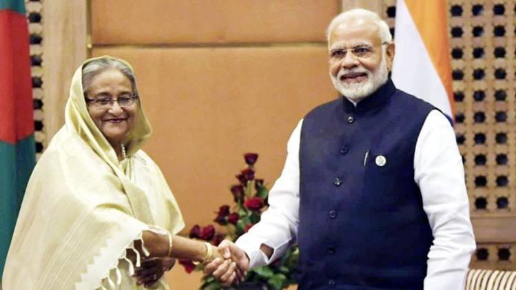 बांग्‍लादेश की प्रधानमंत्री शेख हसीना भारत दौरे पर हैं