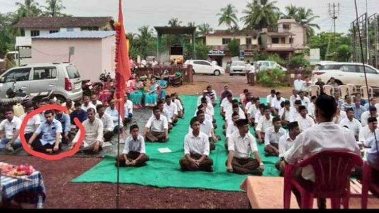 RSS शाखा में नितेश राणे