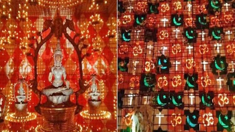 कोलकाता में ऐसे बना पूजा पंडाल (Photo- India Today)