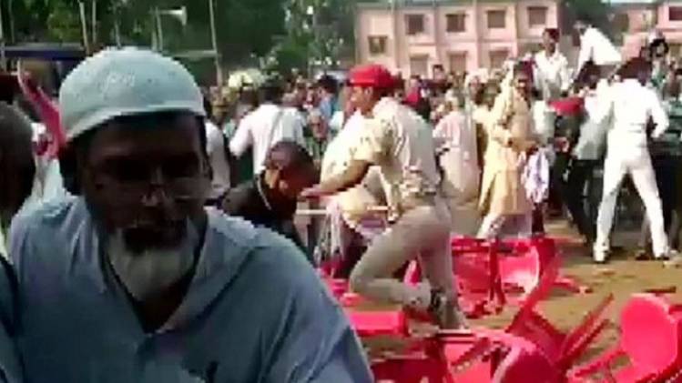 आरजेडी की रैली में मची भगदड़ (फोटोः ANI)