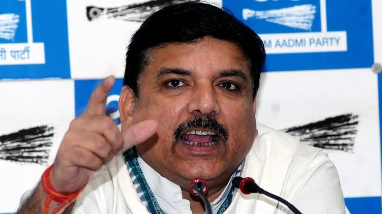 आम आदमी पार्टी के नेता और राज्यसभा सांसद संजय सिंह (फाइल फोटो-ANI)