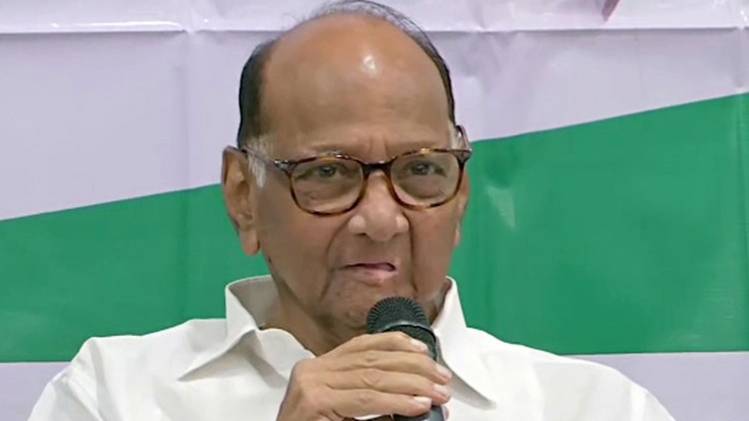 एनसीपी चीफ शरद पवार (फोटो- ANI)