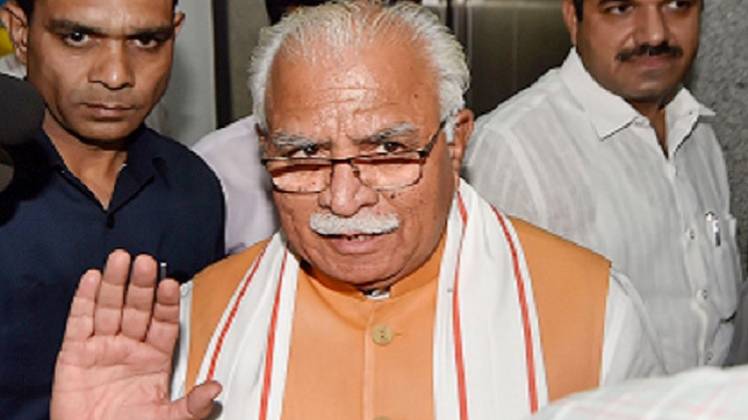हरियाणा के मुख्यमंत्री मनोहर लाल खट्टर (फाइल फोटोः PTI)