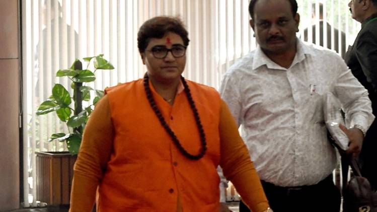 बीजेपी सांसद प्रज्ञा ठाकुर की फाइल फोटो (ANI)