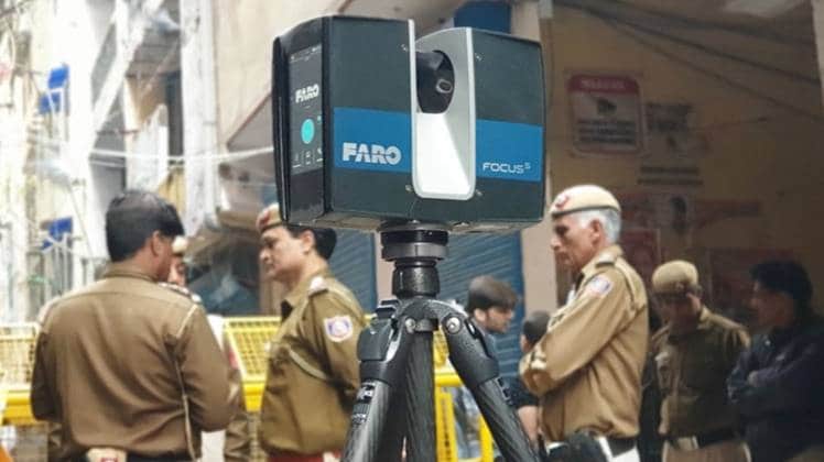 मौके की 3D मैपिंग कराई जा रही