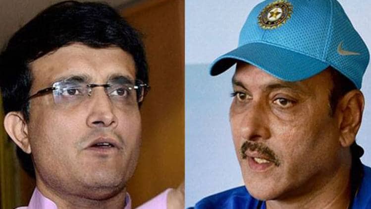 Sourav Ganguly and Ravi Shastri 