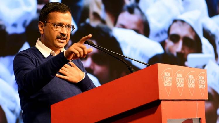 एजेंडा आजतक में अरविंद केजरीवाल  (फोटो: चंद्रदीप कुमार)