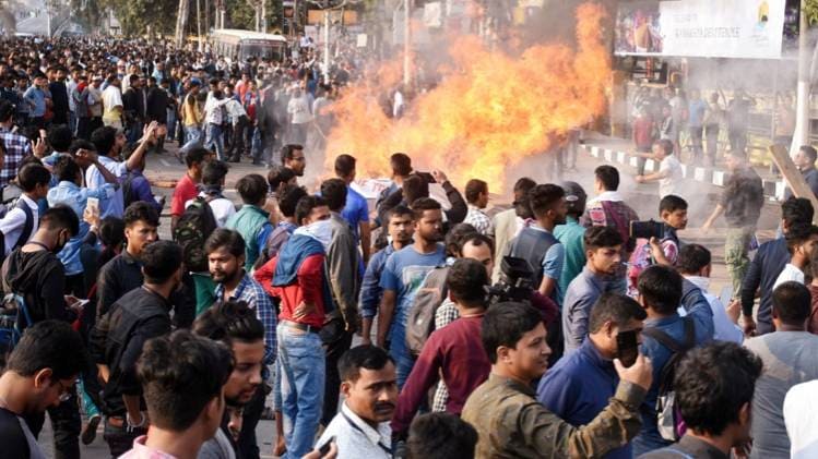 असम में नागरिकता संशोधन विधेयक के खिलाफ प्रदर्शन (ANI) 