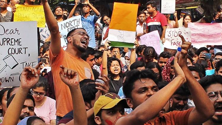 विरोध प्रदर्शन की फाइल फोटो (ANI)