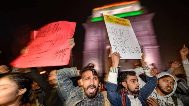 नागरिकता बिल के विरोध में प्रदर्शन (Photo- PTI)