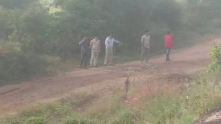 एनकाउंटर साइट (फोटो-ANI)