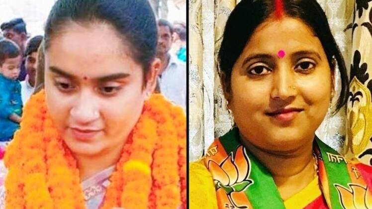 झरिया से कांग्रेस उम्मीदवार पूर्णिमा सिंह (बाएं) और बीजेपी कैंडिडेट रागिनी सिंह