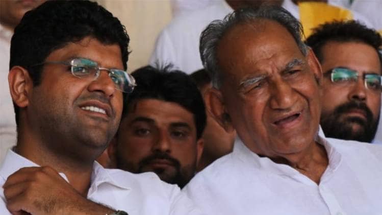 दुष्यंत चौटाला और रामकुमार गौतम