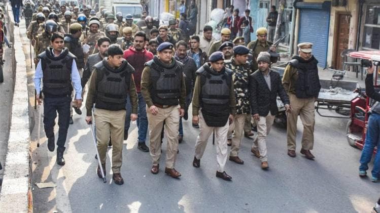 दिल्ली में जारी रही पुलिस की गश्त (फोटो: PTI)