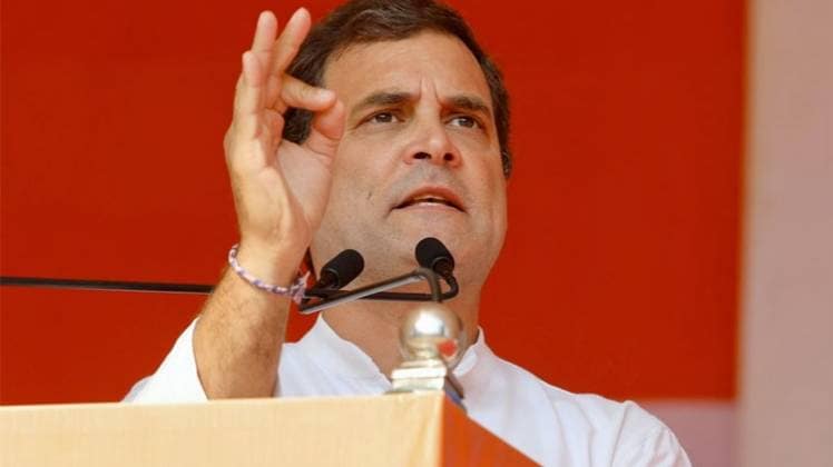 कांग्रेस नेता राहुल गांधी ने झारखंड के खिजरी में की रैली (फोटो- ट्विटर)