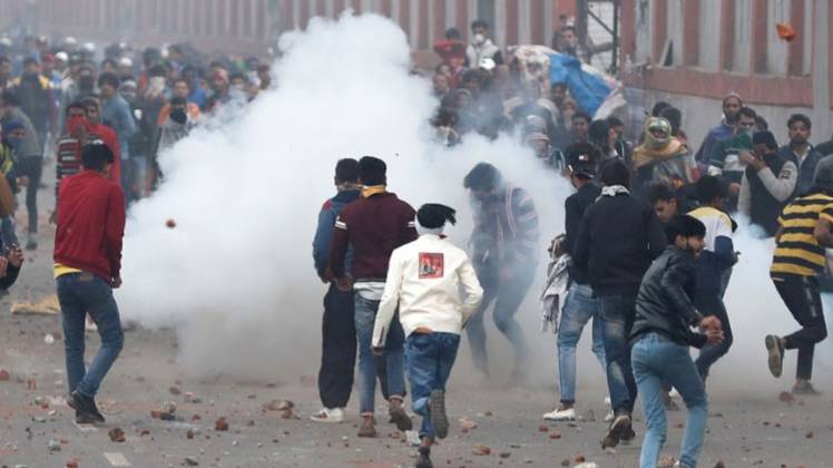 सीलमपुर इलाके में प्रदर्शन (फोटो-Reuters)