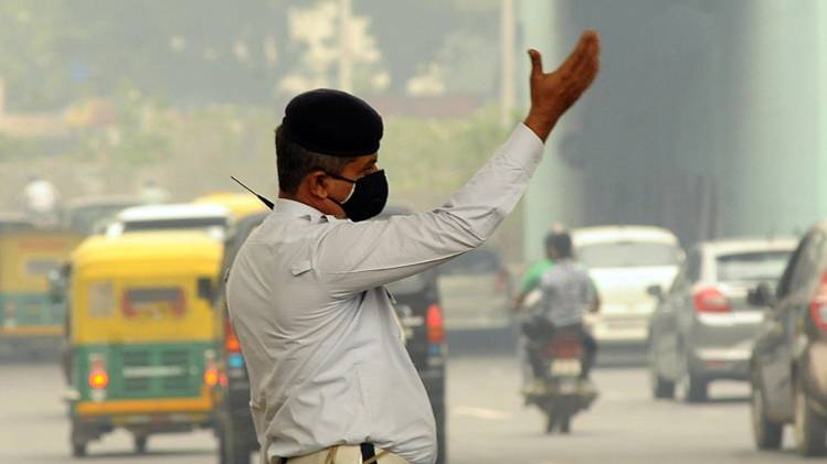 दिल्ली ट्रैफिक पुलिस की फाइल फोटो (ANI)