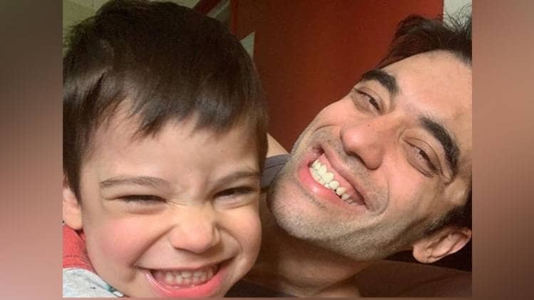 बेटे कियान संग कुशल पंजाबी